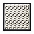 Infinite Geometric Loop pocket square — full flat product.