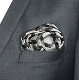 Infinite Geometric Loop – Silk Pocket Square - Pocket Squares | Monzoro Pakistan