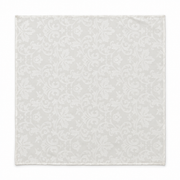 Ivory Scroll Damask Silk Pocket Square — product photograph 10