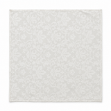 Ivory Scroll Damask Silk Pocket Square — product photograph 10