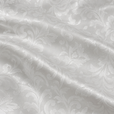 Ivory Scroll Damask Silk Pocket Square — product photograph 8
