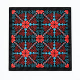 Kaleidoscope pocket square — full flat product.