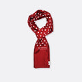 Maroon Dot Polka _ Silk Men Scarves - Silk Scarves | Monzoro Pakistan