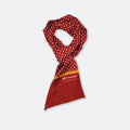 Maroon Mini Dot Polka - Silk Men Scarves - Silk Scarves | Monzoro Pakistan