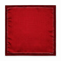 Merlot Mini Polka Dots pocket square — full flat product.