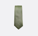 Metallic Green Diagonal Striped Neck Ties - Neckties | Monzoro Pakistan