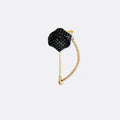 Mini Black Polka Drops Floral Lapel Pins - Lapel Pins | Monzoro Pakistan