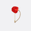 Mini Red Polka Drops Floral Lapel Pins - Lapel Pins | Monzoro Pakistan
