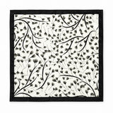 Modern Floral pocket square — full flat product.