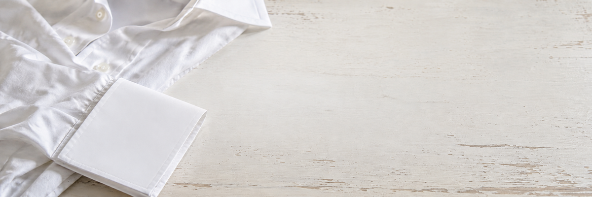 Empty shirt cuff on a dressing surface