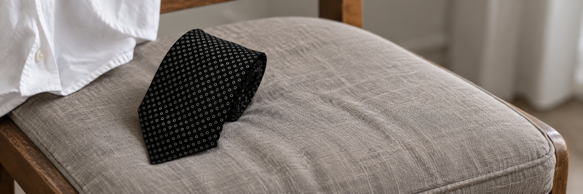 Polka Dot Ties shown in a natural wearing context.