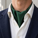 Deep Green Silk Men's Ascot