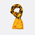 Mustard Paisley and Floral - Silk Men Scarves - Silk Scarves | Monzoro Pakistan