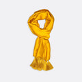 Mustard Solid - Silk Scarves - Silk Scarves | Monzoro Pakistan