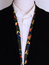 Olive Green Paisley and Floral - Silk Men Scarves