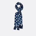 Navy Polka - Silk Men Scarves - Silk Scarves | Monzoro Pakistan