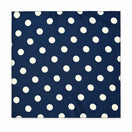 Navy Blue Polka Dots Medium Silk Pocket Square
