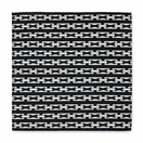 Noir Chain Link Silk Pocket Square