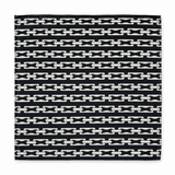 Noir Chain Link Silk Pocket Square