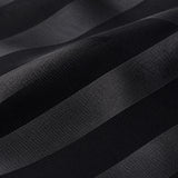 Noir Shadow Stripe Silk Tie — Fabric design and weave close-up