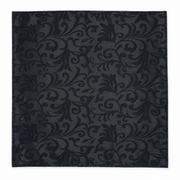 Onyx Damask Scroll Silk Pocket Square — product photograph 10