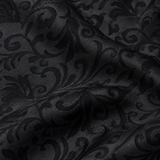 Onyx Damask Scroll Silk Pocket Square — product photograph 8