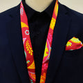 Paisley Shape Silk Men Scarf & Pocket Square Set - Combo Sets | Monzoro Pakistan
