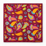 Paisley Shape pocket square — full flat product.