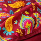 Paisley Shape pocket square — fabric and design close-up.