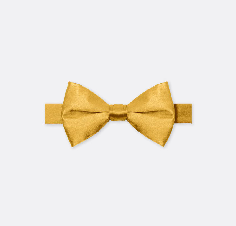 Solid Pale Marigold Bow Tie