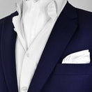 Pearl White Paradigm Silk Ascot & Pocket Square Set