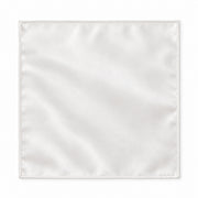Pearl White Paradigm pocket square — full flat product.