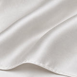 Pearl White Paradigm pocket square — fabric and design close-up.