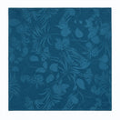 Petrol Blue Botanical Jacquard Silk Pocket Square