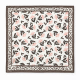 Pink and Grey pocket square — full flat product.