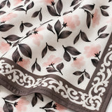 Pink and Grey pocket square — fabric and design close-up.