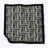 Rectangular Strips pocket square — unfolded studio detail.
