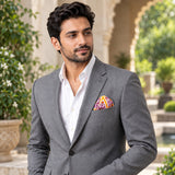 Retro Vintage pocket square — outdoor lifestyle.