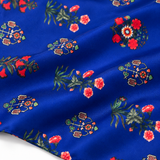 Royal Persian Floral Silk Pocket Square