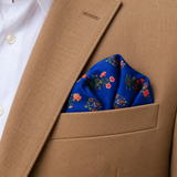 Royal Persian Floral Silk Pocket Square