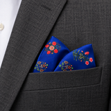 Royal Persian Floral Silk Pocket Square