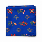 Royal Persian Floral Silk Pocket Square
