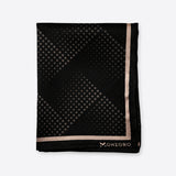 Seamless Geometric Dotted pocket square — folded product.