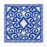 Seamless Hand Drawn Pattern pocket square — full flat product.