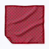 Seamless Repeat Pattern pocket square — unfolded studio detail.