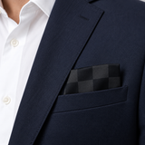 Shadow Checkerboard Silk Pocket Square — product photograph 7