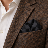 Shadow Checkerboard Silk Pocket Square — product photograph 5