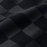 Shadow Checkerboard Silk Tie — Fabric design and weave close-up