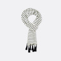 Sleek Black & White Stripes - Silk Men Scarves - Silk Scarves | Monzoro Pakistan
