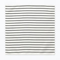 Sleek Black & White Stripes pocket square — full flat product.
